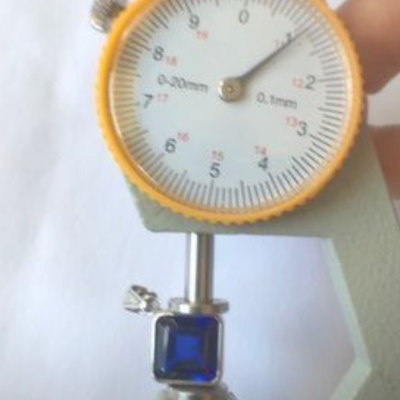 Lab Blue Sapphire Pendant in 925 Sterling Silver - Picture 6 of 8